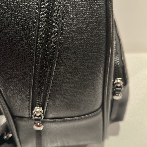 NWT Karl Lagerfeld Paris Varsity Patch Mini Backpack Black Red display picture 3